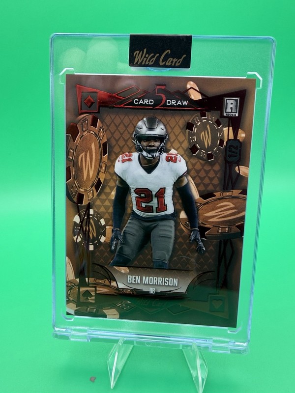 Ben Morrison Wild Card 5 Card Draw SP 1/2 RC Tampa Bay Bay Buccaneers Rookie