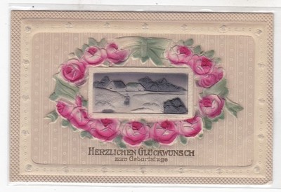 1915 SURPRISE NEBRASKA CONGRATULATIONS EMBOSSED VINTAGE POSTCARD NE RISING CITY