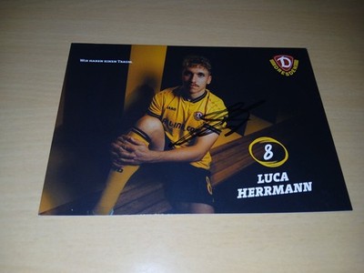 Signierte AK Luca Herrmann Dynamo Dresden NEU 25/26