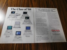 Radio Shack Computers Tandy Original Print Ad From Magazine Vintage 1988