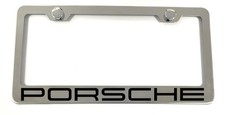 Macan Panamera 911 Stainless Steel Chrome License Plate Frame Holder Rust Free