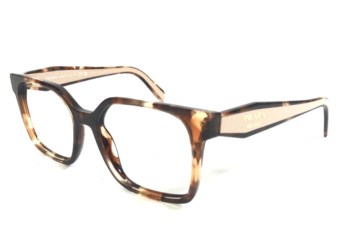 Prada Eyeglasses Frames VPRB03 07R-1O1 Tortoise Square Full Rim 52