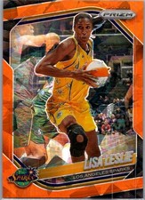 2025 Panini Prizm WNBA #106 Lisa Leslie Ice Orange Prizms