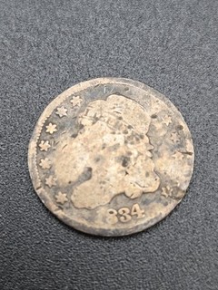 1834 Capped Bust Silver Half Dime 5c