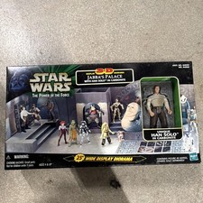 Hasbro Star Wars Power of the Force Jabba's Palace Diorama Han Carbonite 1998