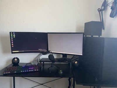 Gaming PC Komplett-Setup + Curved Monitor