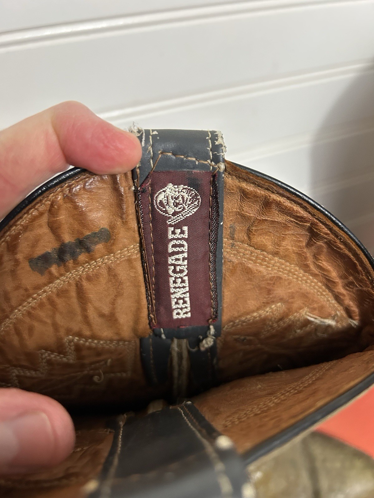 Renegade Gray Snakeskin Cowboy Western Boots Mens… - image 2