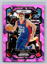 2023-24 Panini Prizm #283 Azuolas Tubelis Prizms Pink Ice