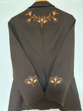 H BAR C Vintage Western Embroidered Jacket S from the 50s Ranchwear Japan