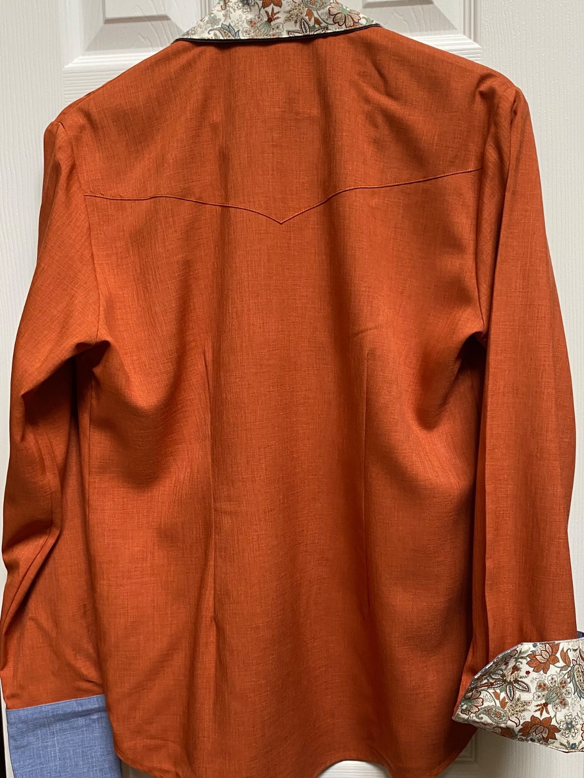 Stormcloud Rust Jacobean Double Collar Blouse- Si… - image 2