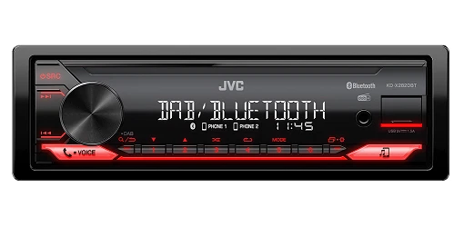 JVC Autoradio Bluetooth 1DIN KD-X282DBT Digital Media Receiver mit DAB+ USB AUX - Bild 2 von 4