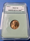 1946 D Lincoln Wheat NTC Gem BU Nice Coin!