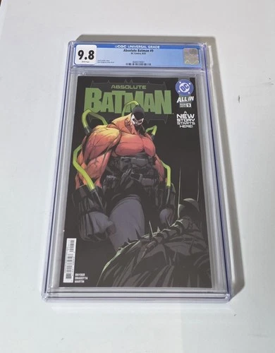 Absolute Batman #9 CGC 9.8 Graded Cover A 1st Print Nick Dragotta Cover Bane 🔥