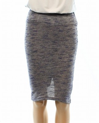 SALE Stoosh NEW Blue Gray Womens Size XS Stretch Knit Contrast Pencil Skirt 36 734 SALE Stoosh NEW Blue Gray Womens Size XS Stretch Knit Contrast Pencil Skirt 36 734