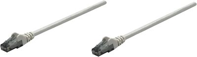 Intellinet Network Solutions Cat6 RJ-45 Male/RJ-45 Male UTP Grey  14ft