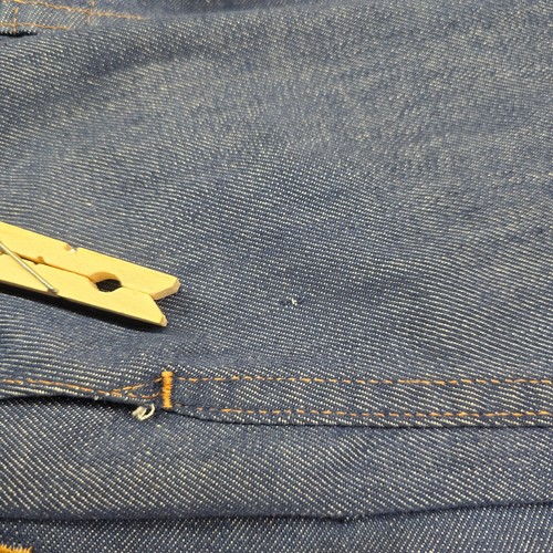 VTG JC Penney Towncraft Selvedge Denim Trucker Jacket Youth 15.5"X17.5" 70s 80s - Picture 9 of 13