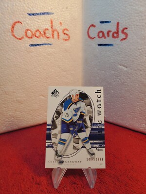 2005 Upper Deck SP FUTURE WATCH Colin Hemingway #/1999 St. Louis Blues ...