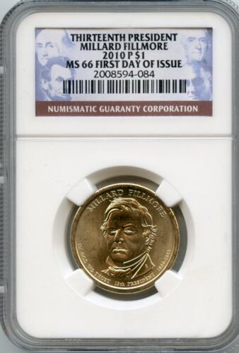 2010 P 13th President Millard Fillmore MS66 First Day of Issue