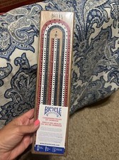 3-Track Color Coded Wooden Cribbage Board Games 15 x 4 x 1