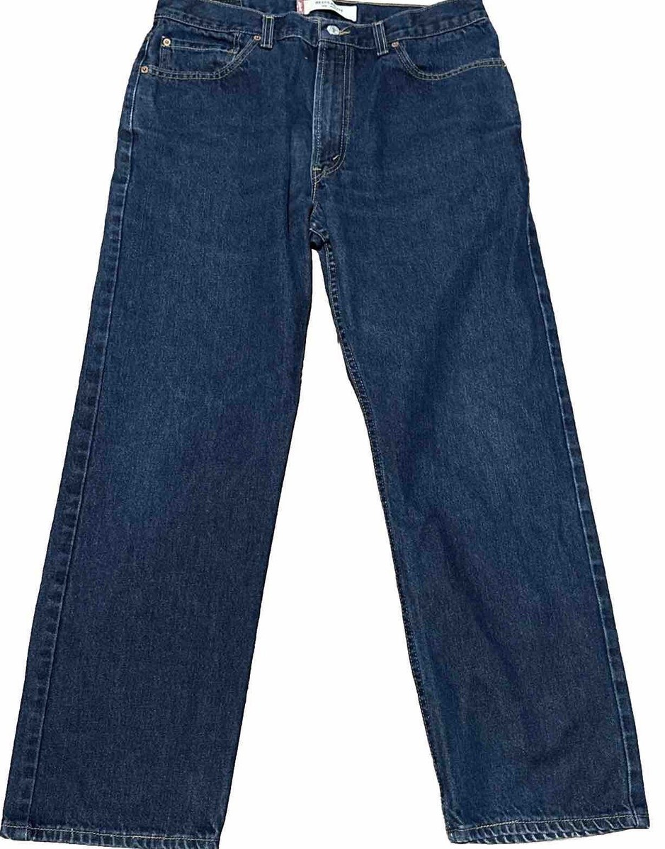 Vintage Levis 505 Jeans 36X30 Regular Fit Straight Leg Medium Wash