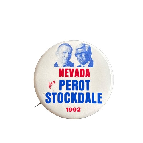1992 Ross Perot for President Nevada Pin 50 State 1.5" Button James ...