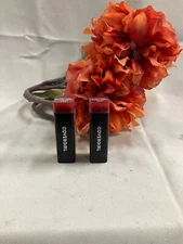 2- Covergirl Demi Matte Lipstick, 450 Worthy, Red, Exhibitionist