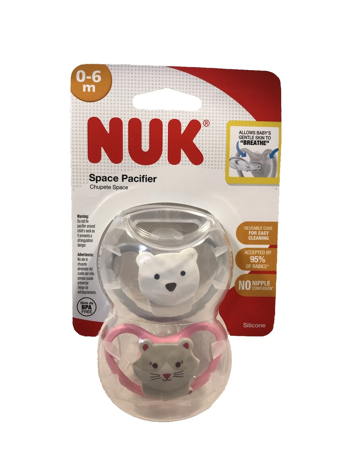 Chupetes de bebé NUK Gatos y gatitos