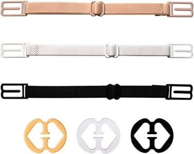 12er Pack BH Träger Halter Clip Set rutschfest Damen Gummizug verstellbar Racerback