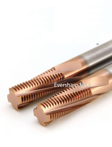 Solid Carbide Thread Mill M8 P1.25 HRC68 Carbide Full Teeth Thread Mill m8 1.25 - Picture 1 of 1