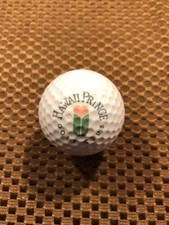 PING GOLF BALL-ORANGE/WHITE PING EYE2 1..HAWAII PRINCE GOLF CLUB LOGO..9.5/10