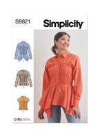 Simplicity 9821 Misses Bluse & Top NäHen Muster GrößEn 6-14 & 16-24 FäHigkeit: