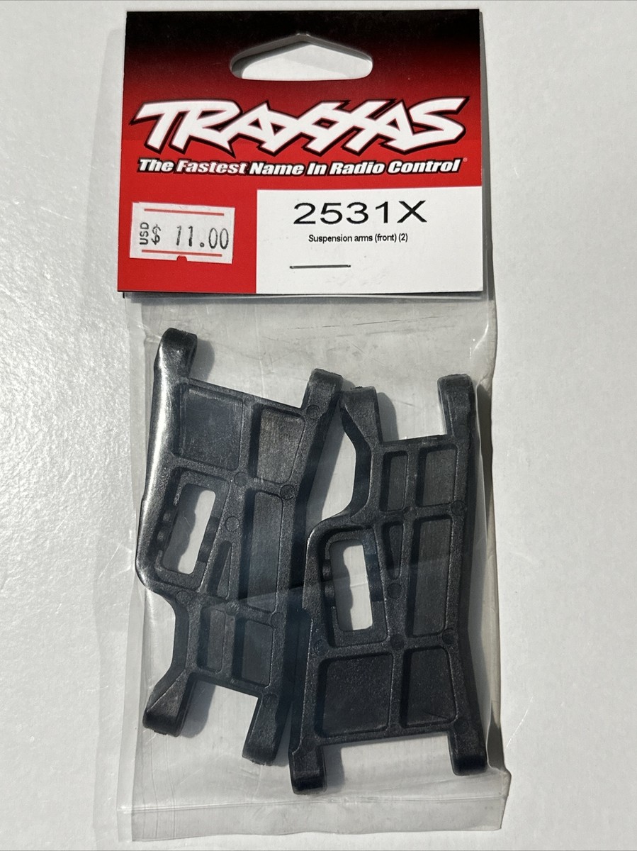 Traxxas 2531X Suspension Arms Black Front (2) NITRO RUSTLER