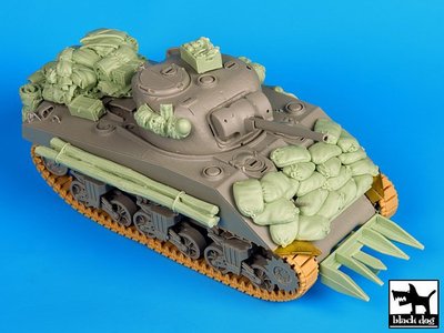 Black Dog 1/35 Sherman 75mm M3 L/40 Gun Normandy Accessories Set (Dragon) T35081