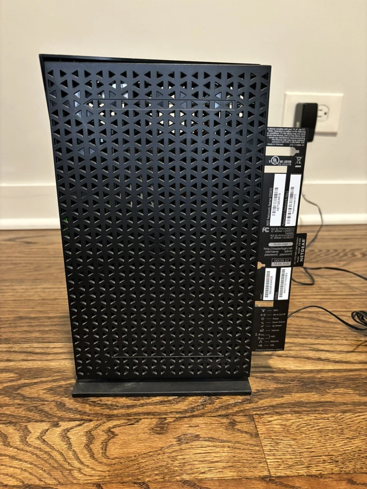 Netgear Wi-Fi Cable Modem Router C6300 AC1750, Dual Band Gigabit, In Black Color Foto 3 de 4