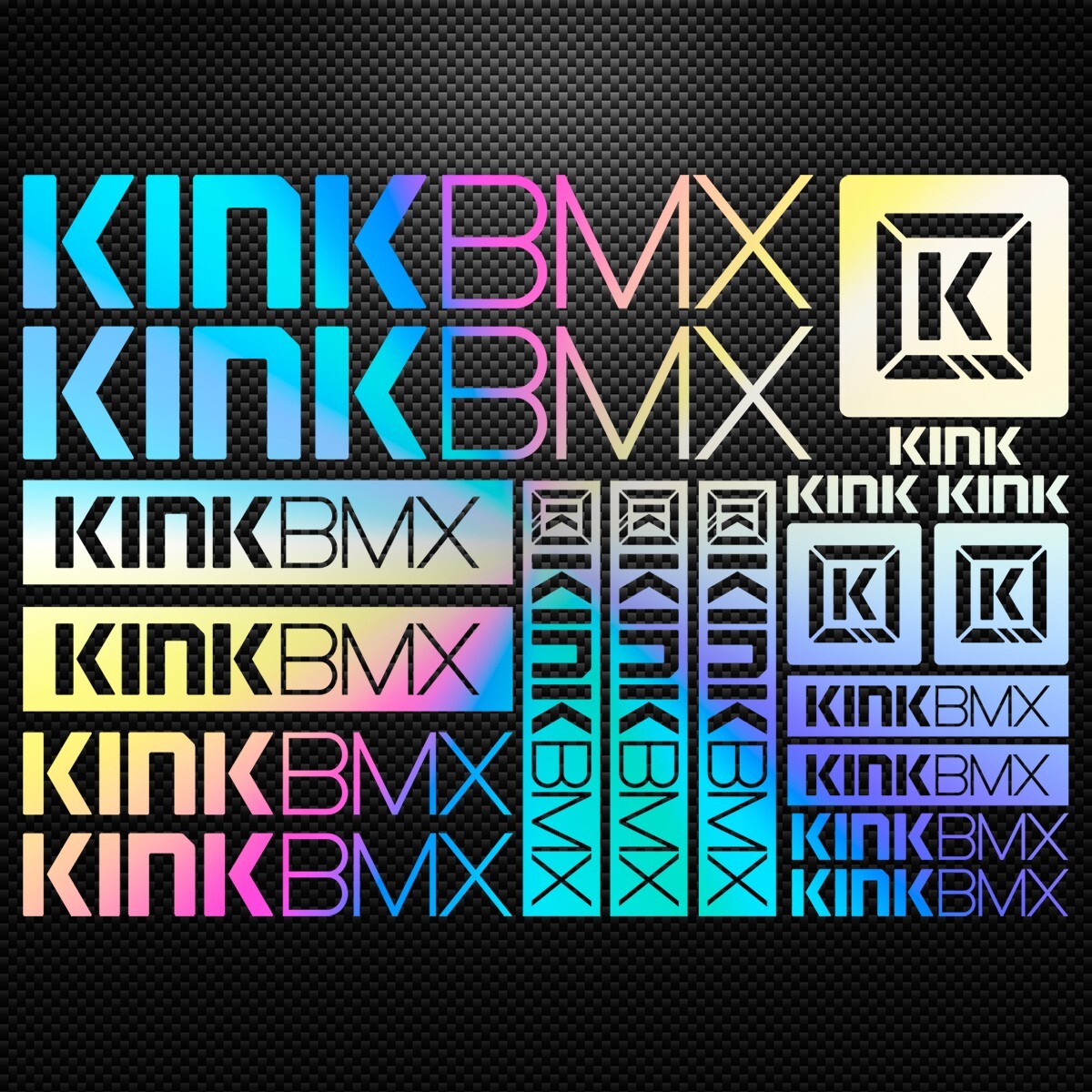 Pack D'autocollants KINK BMX Factory - Décalcomanies Vélo Freestyle - Feuille De Stickers