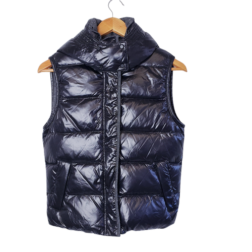 Vince Size XS Herringbone Shiny Puffer 