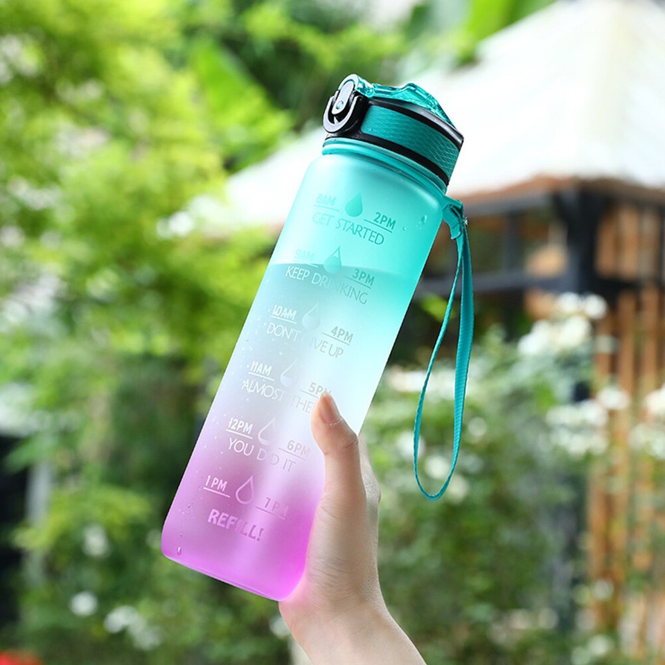 C 1000ml Sports Water Bottle Leakproof Portable Drinking Cup for