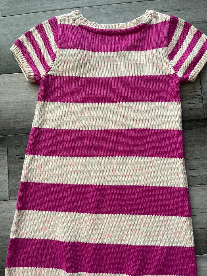 Vestido Suéter Gymboree Rosa Rayas Manga Corta Cuento de Hadas Bosque Talla 7 Foto 4 de 4