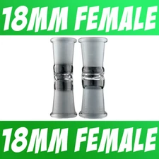 Scientific Lab Glass Adapter Fitting 18mm Female to 18mm Female