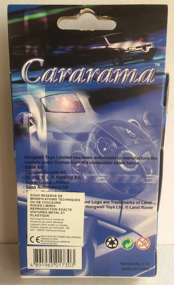 Cararama Hongwell Lot de 3 MGB Mercedes Porsche 1/72ème - Photo 2/2