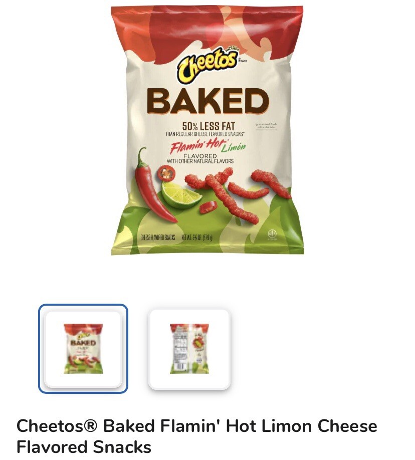 Baked Lemon Hot Cheetos 2.75 OZ Limited | eBay