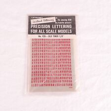 HO Scale Letraset V26 Old Timer 1/8" Red Dry Transfer Decals New Old Stock NOS