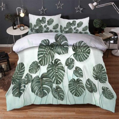 Green Banana Gap 3D Printing Duvet Quilt Doona Covers Pillow Case Bedding Sets
