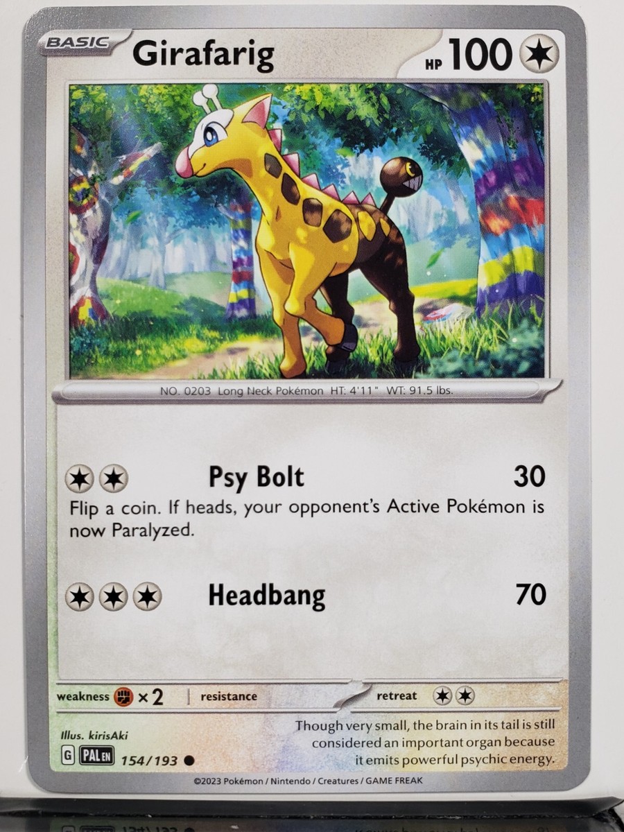 Girafarig 154/193 NM / M - Paldea Evolved Scarlet Violet Pokemon