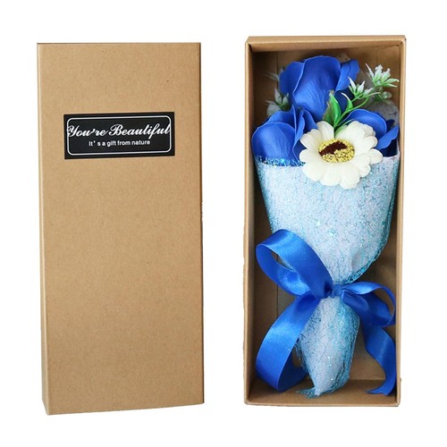 Scented Soap Flower Bouquet with Gift Box for Valentine's Day Wedding Decor - Picture 13 of 18