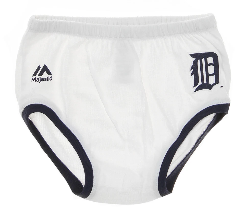 Majestic MLB Infants Detroit Tigers Jugador Camiseta e Inferior Set, Blanco Foto 3 de 3