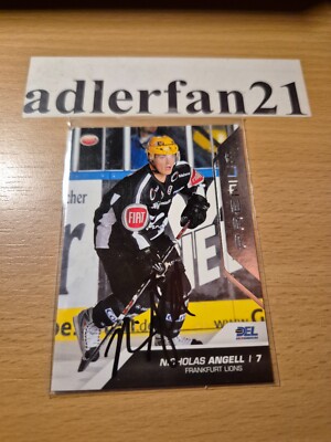 DEL 09-10 2009-2010 SIGNIERT Silber Nicholas Nick Angell Löwen Frankfurt Lions