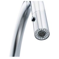 Franke Messing Hochdruck Armatur, Wasserhahn Active J Auszugsbrause Chrom Seiten