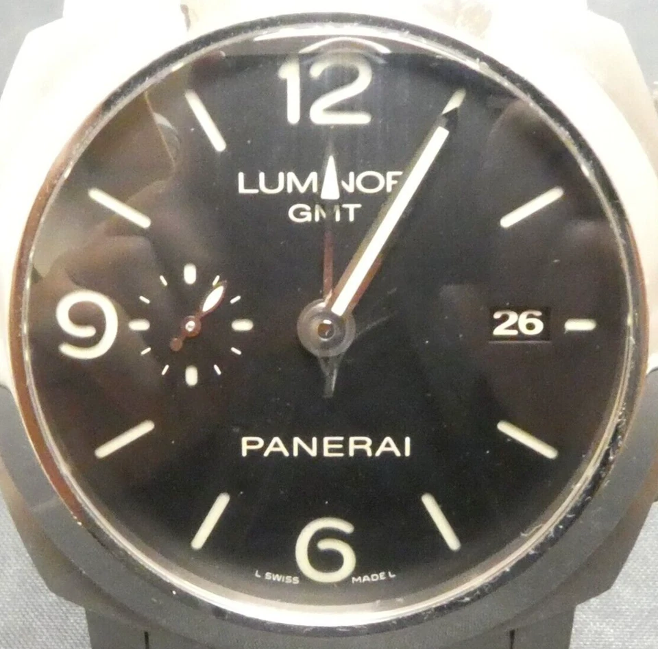Panerai Luminator GMT 1950 3 Days Automatic Swiss Men's Watch PAM329 Box Papers - Image 3 of 4