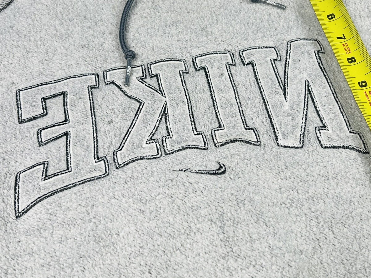 NIKE Vintage Center Swoosh Hoodie Men's XL Gray Tag Y2K NIKE Vintage Center Swoosh Hoodie Men's XL Gray Tag Y2K